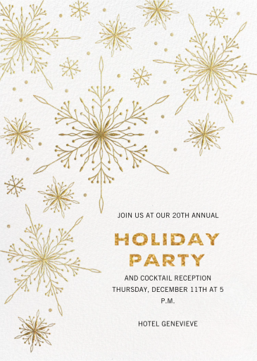 Geometric Snowflakes - Holiday Card by Paperless Post