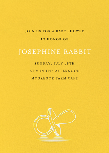 Pacified - Baby Shower Invitation by Paperless Post