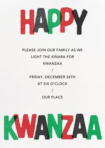 Kwanzaa Joy - Kwanzaa Invitation by Paperless Post