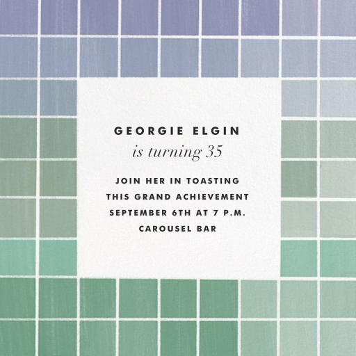 Chromatic (Photo) - Birthday Invitation by Kelly Wearstler - Back