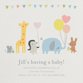 Party March - Baby Shower Invitation by Little Cube
