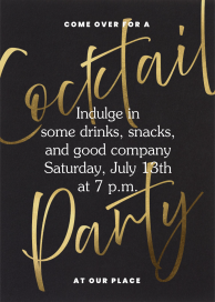 Golden Script by Paperless Post