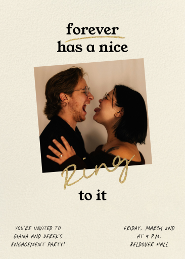 A Nice Ring to It - Invitation by Paperless Post