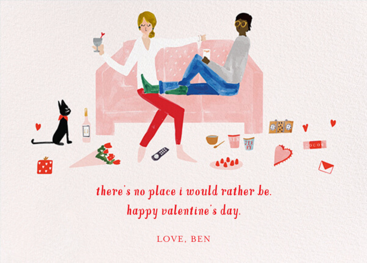 Love Seat - Valentine's Day Card by mr-boddingtons-studio