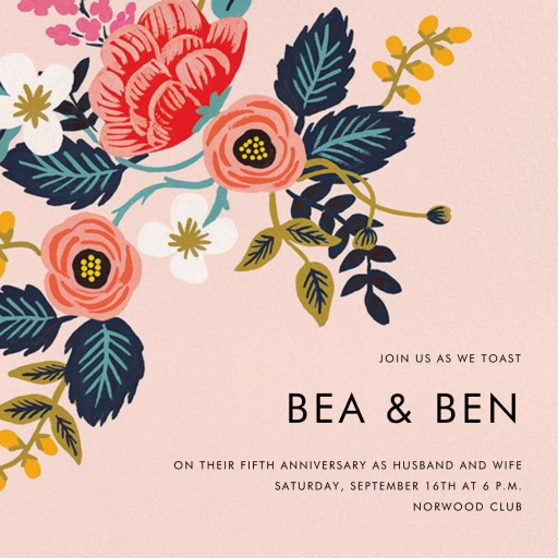 Birch Monarch - Anniversary Invitation by Rifle Paper Co.