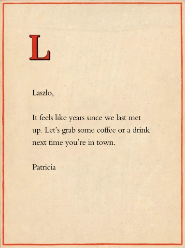 Red Letter by John Derian - Back