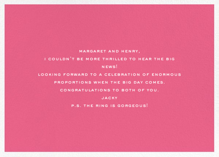 So Happy Together - Congratulations Card by kate spade new york - Back