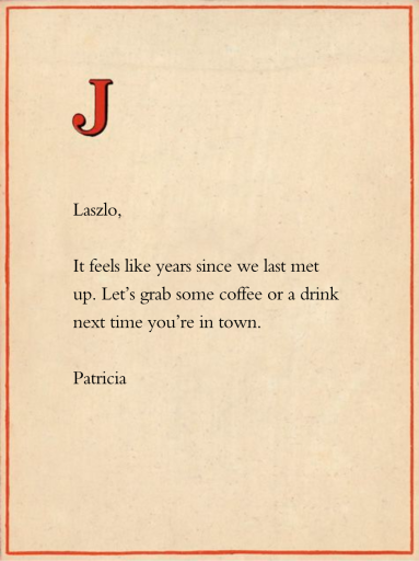 Red Letter by John Derian - Back