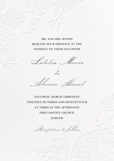 Audrey I (Invitation) - Invitation by Paperless Post