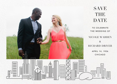 Skyline View (Photo) - Save the Date by Paperless Post