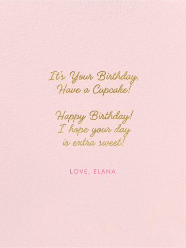 Ruffle Piping - Birthday Card by Carolyn Suzuki Studio - Back