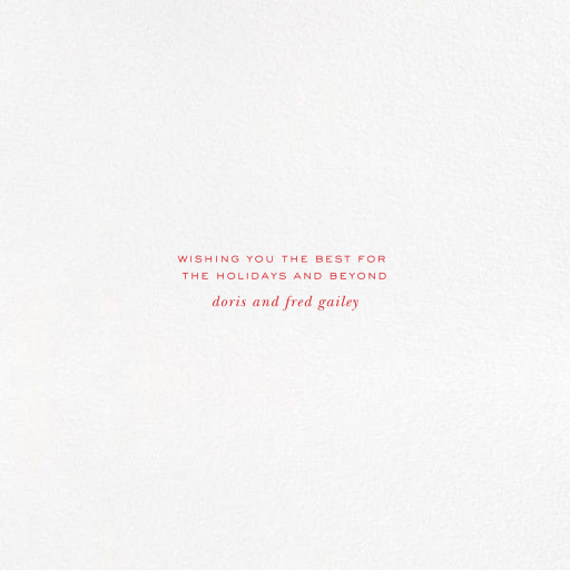 Holiday Ornament - Holiday Card by kate spade new york - Back