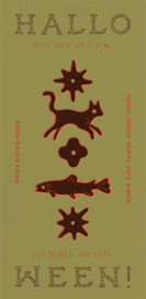 Familiar Spirits - Halloween Invitation by Rubinski Works