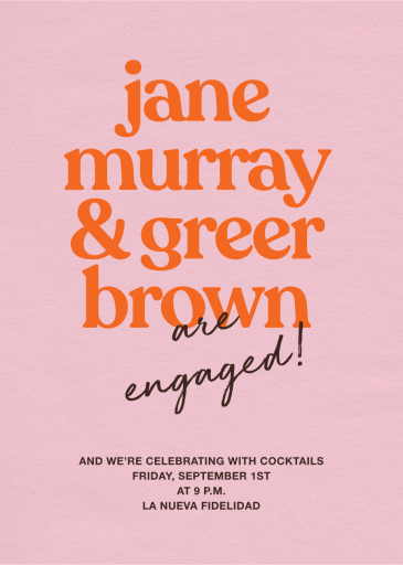 Noted - Engagement Party Invitation by Paperless Post