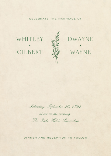 Keen (Tall) - Invitation by Paperless Post