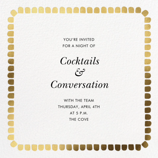 Gumdrop Border - Cocktail Party Invitation by kate spade new york