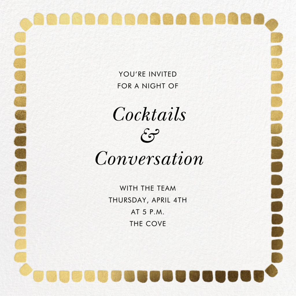 Gumdrop Border Invitation