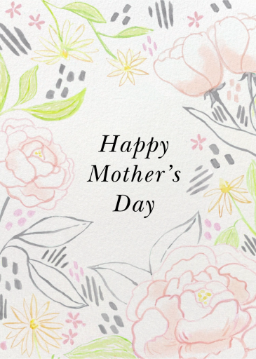 Garden Sketch (Double-Sided) - Mother's Day Card by Paperless Post