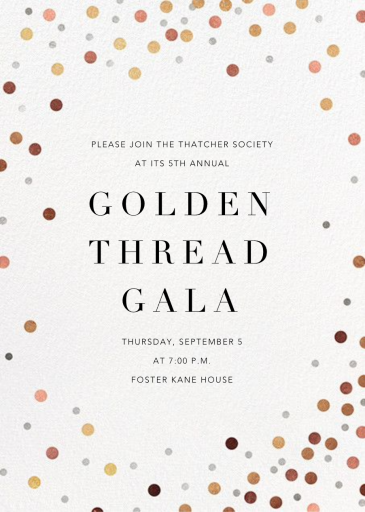 Coriandoli - Gala Invitation by Paperless Post