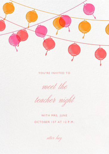 Golden String Lanterns - Networking Event Invitation by Paperless Post