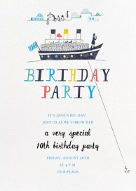 My Toddler's Yacht - Birthday Invitation by Mr. Boddington's Studio