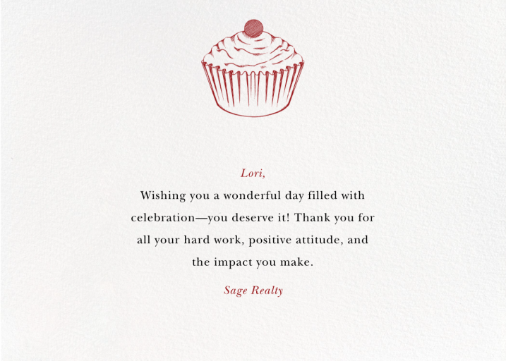 Full-Page Photo Horizontal (Double-Sided) - Birthday Card by Paperless Post - Back