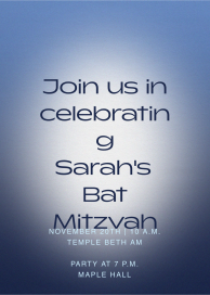 Simply Glowing - Bar & Bat Mitzvah Invitation by Paperless Post