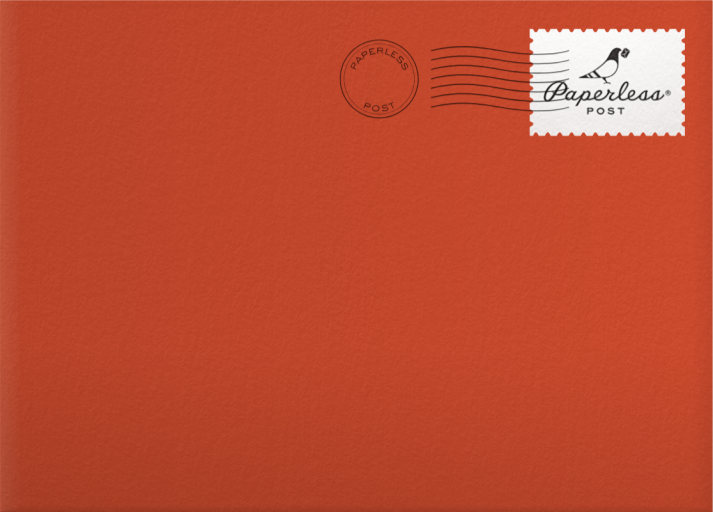 Fall Flora - Paperless Post Envelope