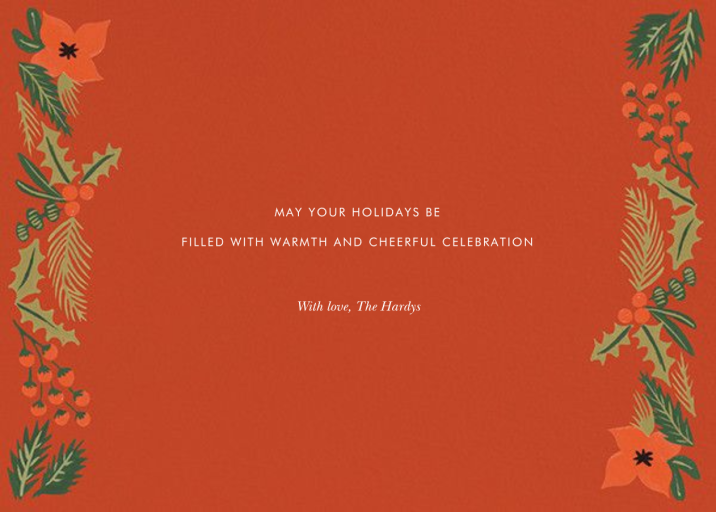 Holiday Potpourri (Frame) - Holiday Card by Rifle Paper Co. - Back