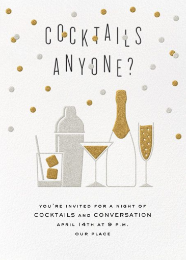 A Cocktail Party - Invitation by Crate & Barrel