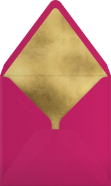 Pink Gold Paint Splatter Invitation Envelope