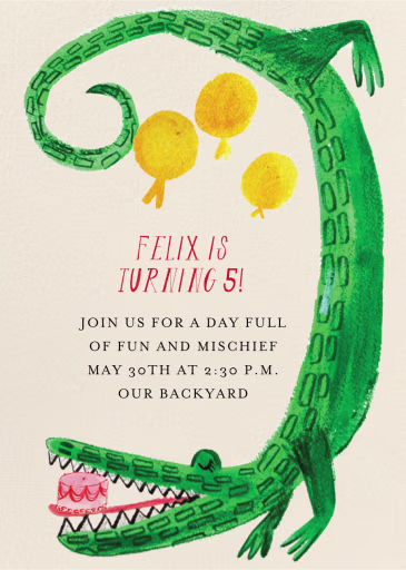 Into the Wild - Birthday Invitation by Mr. Boddington's Studio