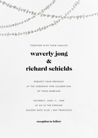 Streamer Shapes (Invitation) - Wedding Invitation by Paperless Post