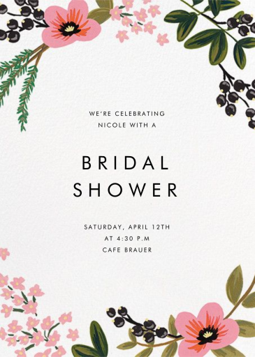 March Herbarium - Bridal Shower Invitation by Rifle Paper Co.