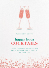 Double Bubble - Happy Hour Invitation by Crate & Barrel
