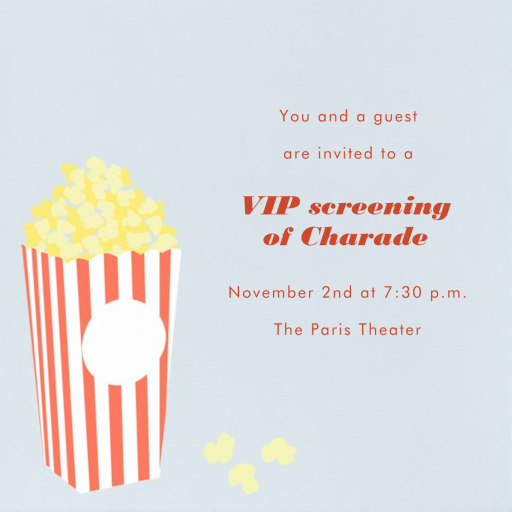 Bucket of Popcorn - Viewing Party Invitation by Paperless Post