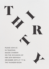 It's All Uphill from Here - 30th Birthday Invitation by Paperless Post