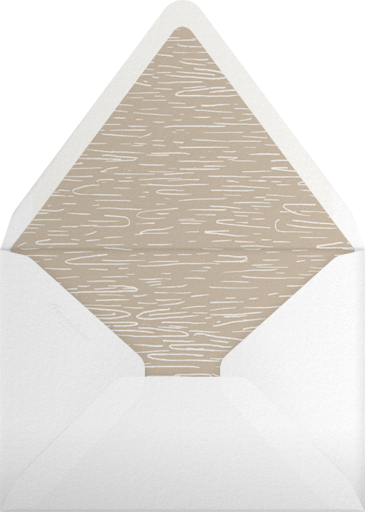 How to Build a Fire - Paperless Post Envelope