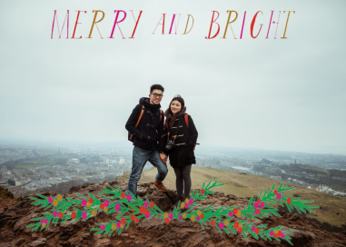 Grinning and Glowing - Full - Christmas Card by Mr. Boddington's Studio