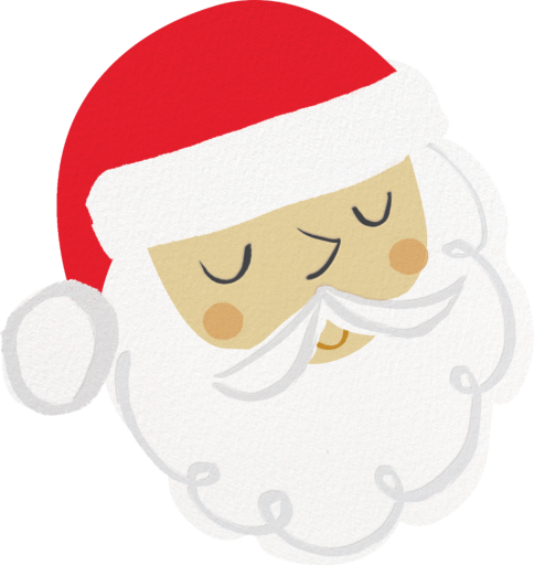 Santa's Satisfied Invitation - Christmas Party Invitation by Meri Meri