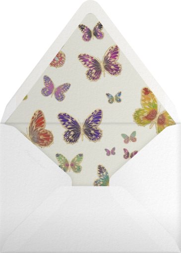 Hand Painted Butterfly Stationery - Bernard Maisner Envelope