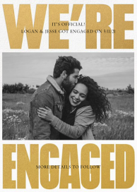 Huge News Photo - Wedding Announcement by Paperless Post