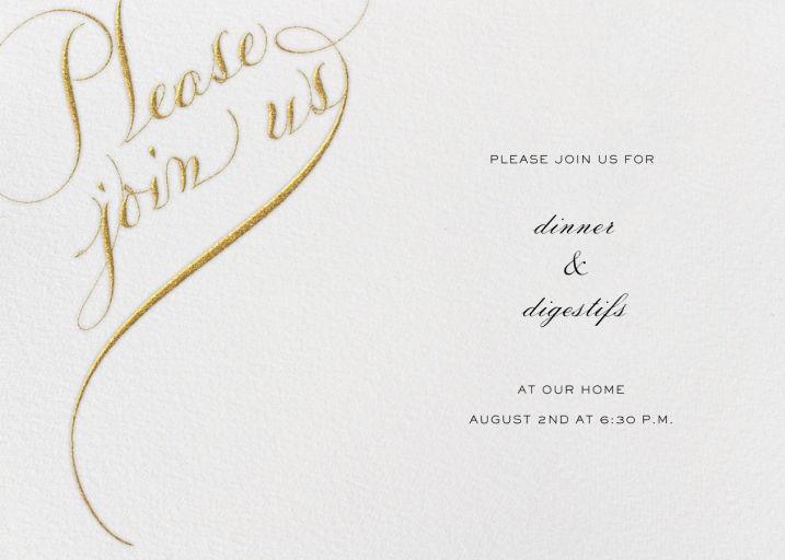 Please Join Us Horizontal - Engagement Party Invitation by Bernard Maisner