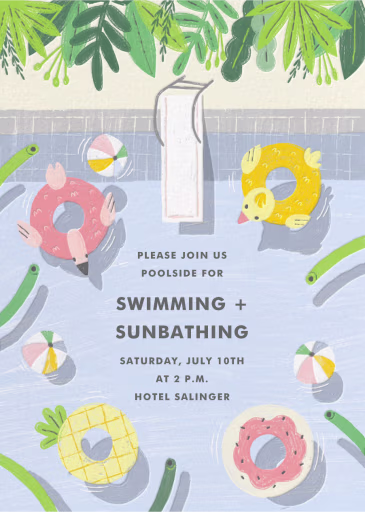 Pool Floaties - Summer Party Invitation by Paperless Post