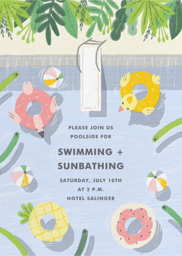 Pool Floaties - Summer Party Invitation by Paperless Post