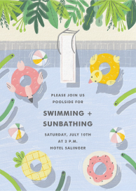 Pool Floaties by Paperless Post