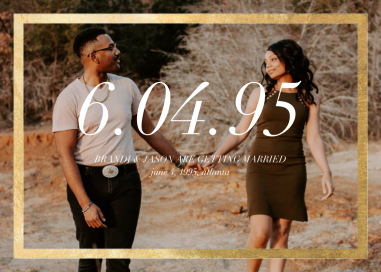 Foiled Frame Photo by Paperless Post