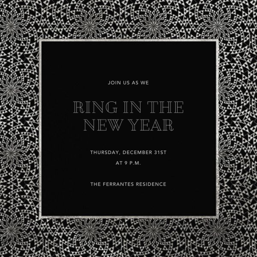Deco Border - New Year's Eve Invitation by Paperless Post
