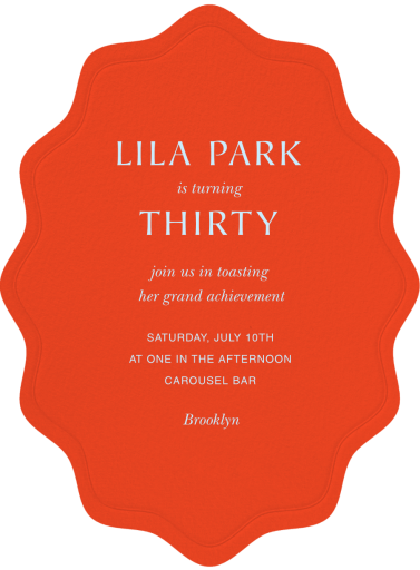 Embossed Cutout - Birthday Invitation by Paperless Post