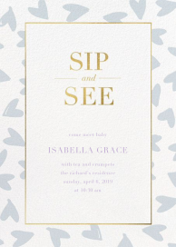 Happy Hearts - Sip and See Invitation by Sugar Paper